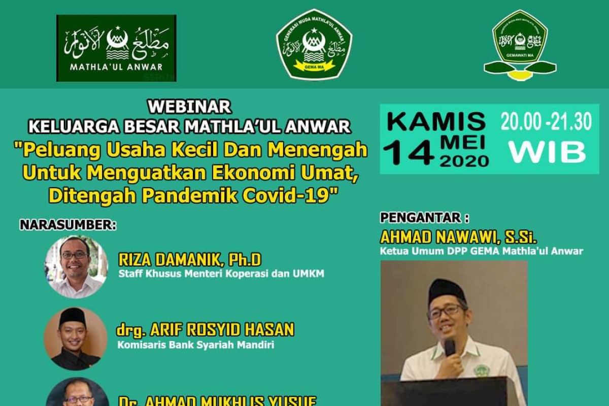 DPP GEMA MA Selenggarakan Seminar Webinar UMKM