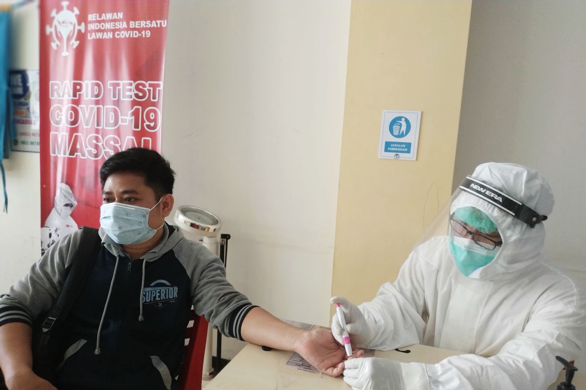 Rapid test massal RIB ditemukan tujuh orang reaktif di Makassar