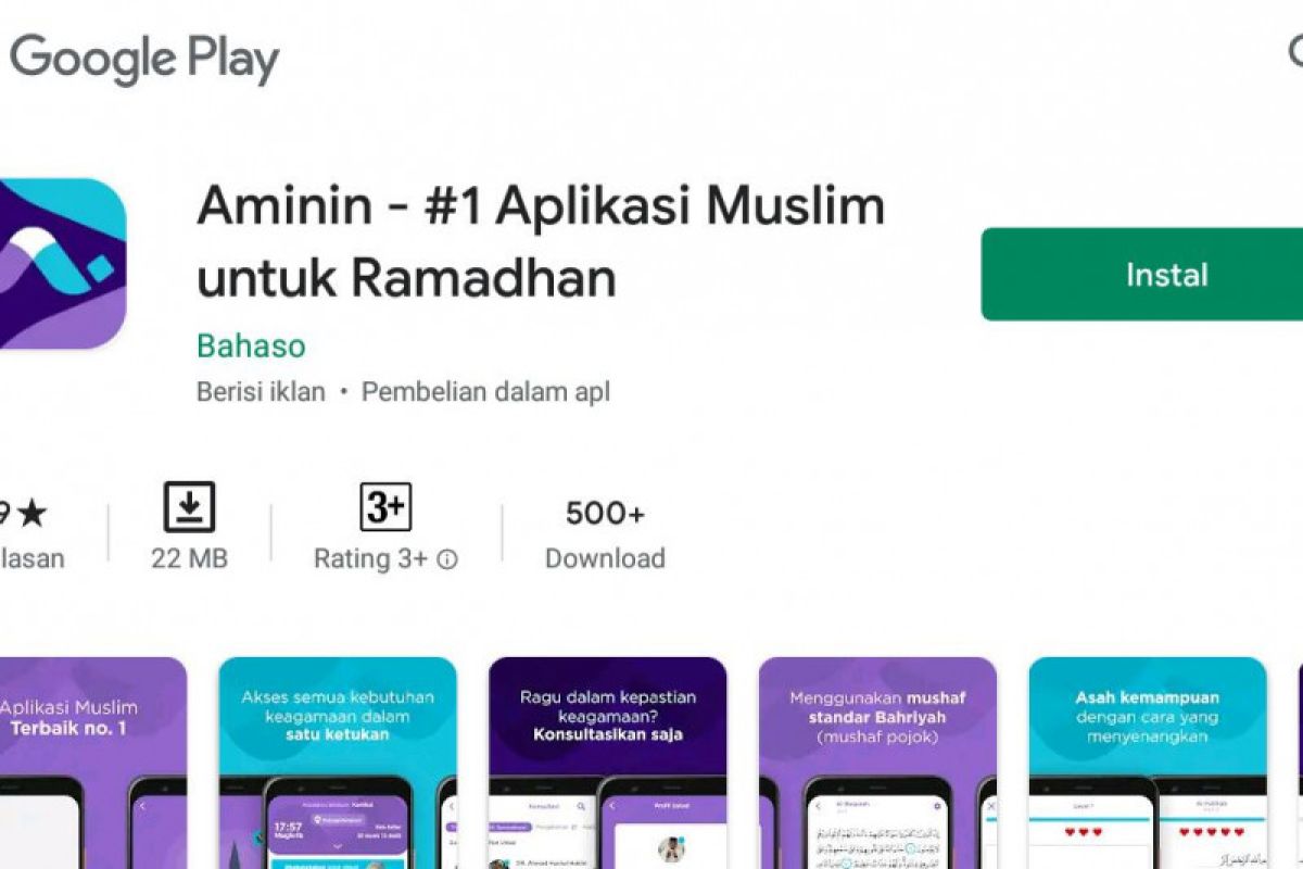 "Aminin", aplikasi rujukan digital beribadah Ramadhan