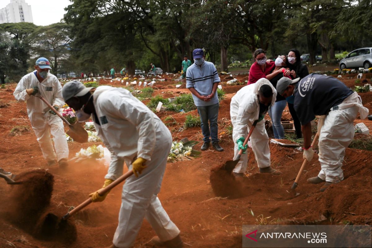 Dalam sehari, Brazil catat 17.110 kasus tambahan positif corona