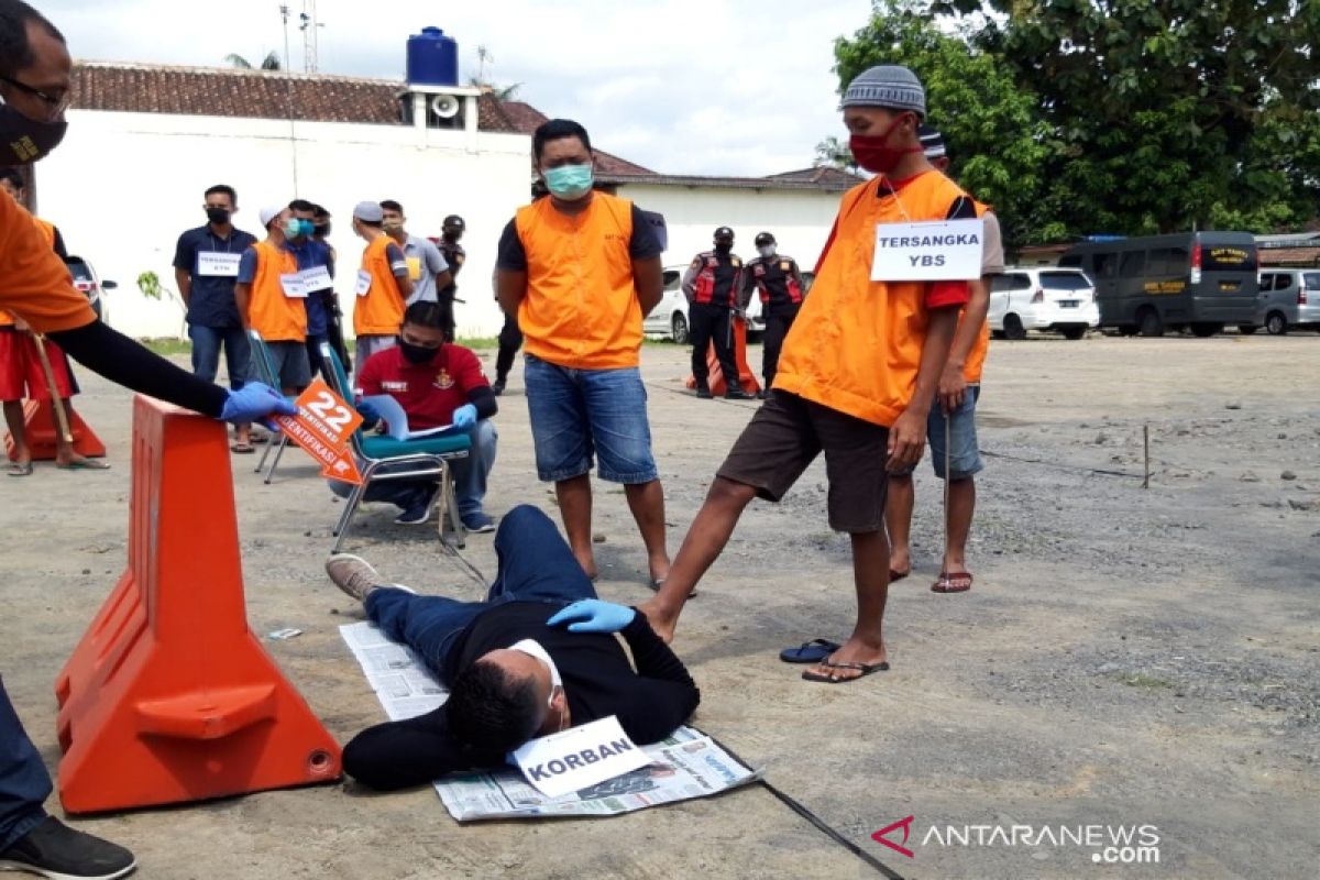 Keroyok korban hingga tewas, sembilan tersangka jalani rekonstruksi di Boyolali