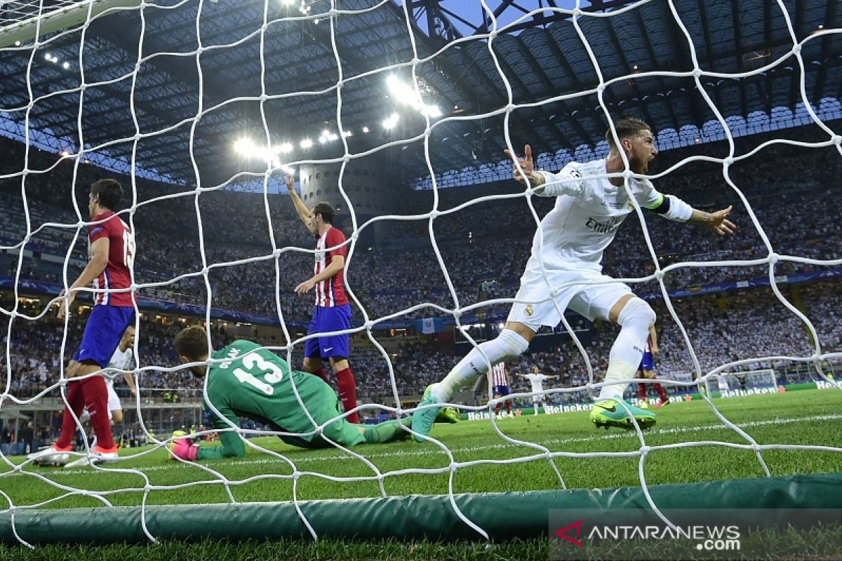 Wasit final Champions 2015/16 ungkap gol Sergio Ramos seharusnya offside