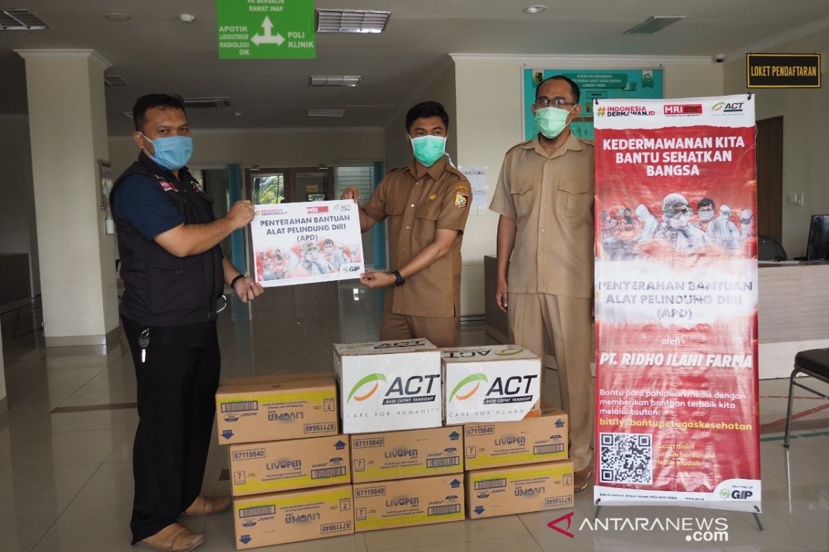 ACT berikan APD ke rumah sakit Lombok Timur