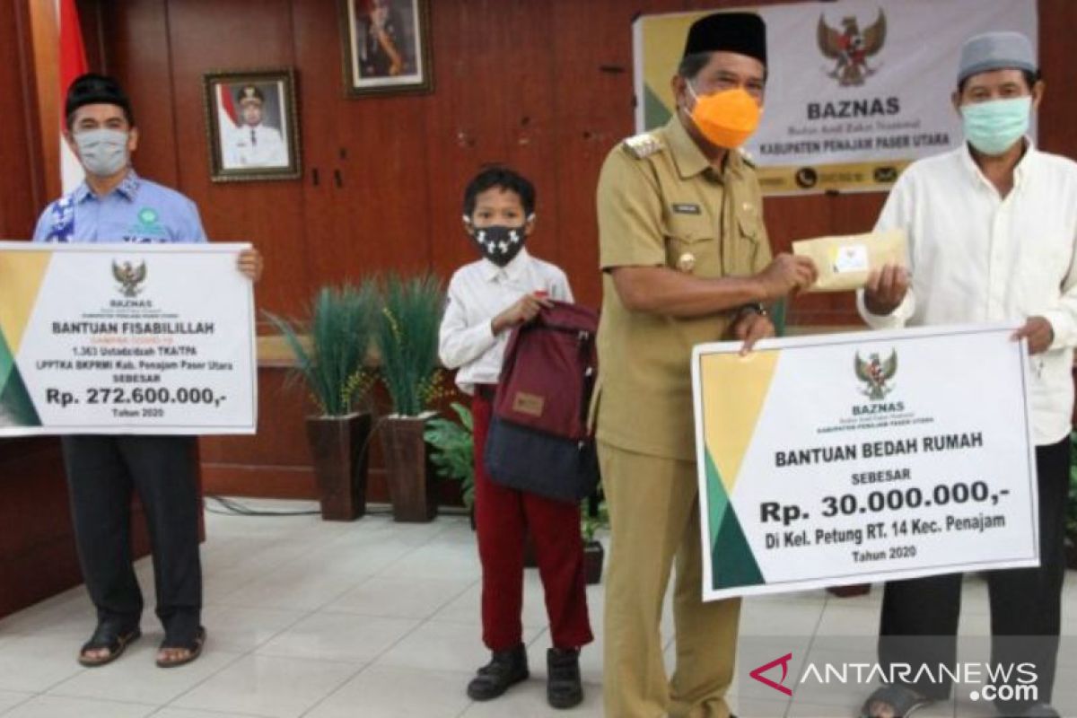 Baznas Penajam himpun dana zakat sebesar Rp2,79 miliar