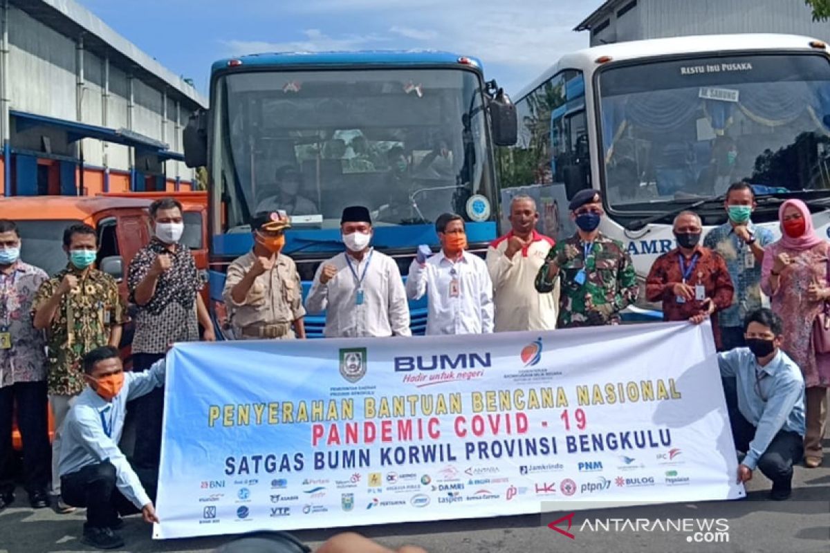 Wagub terima 1.500 paket sembako bantuan Satgas BUMN Bengkulu