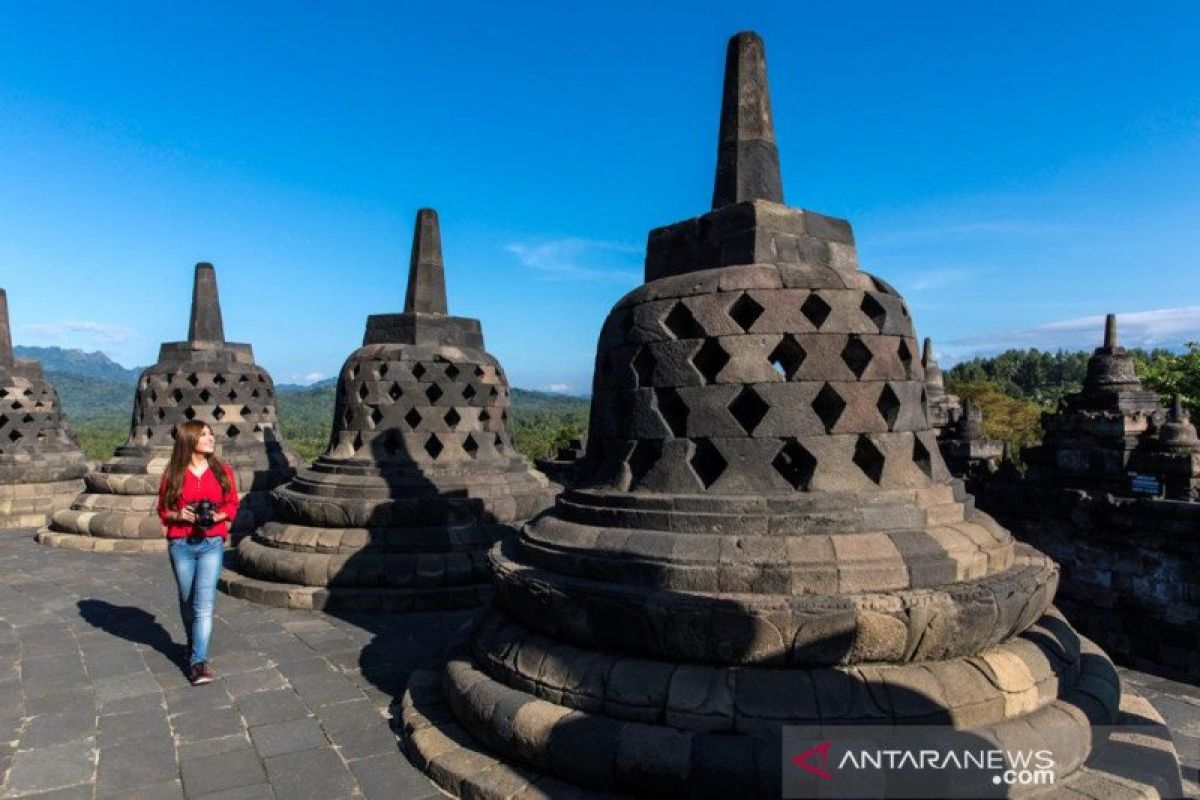 Siap dibuka untuk wisatawan, Candi Borobudur simulasi penerapan normal baru