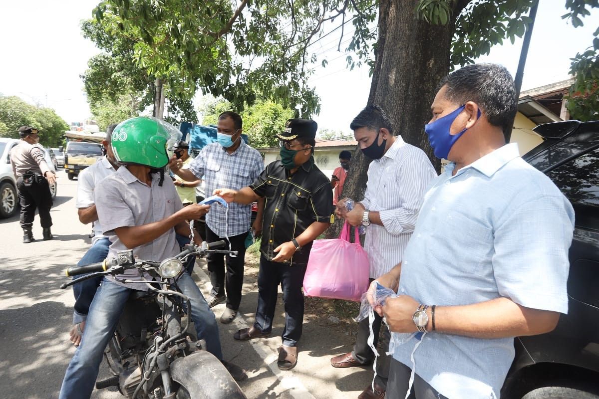 Amin-Zainal pimpin razia masker hari pertama di Kota Banda Aceh