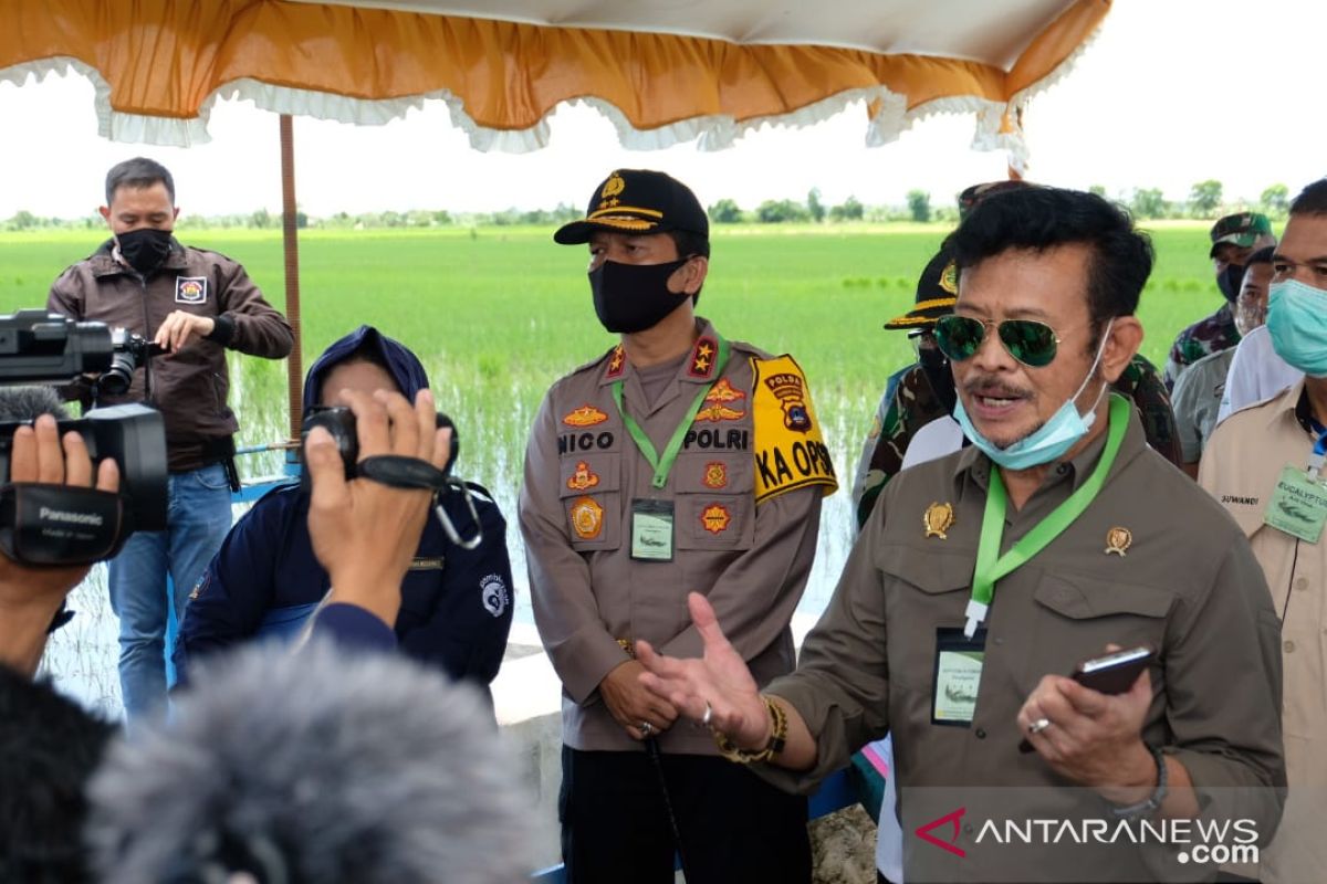 Kapolda Kalsel kawal kunjungan Menteri Pertanian di Bumi Lambung Mangkurat