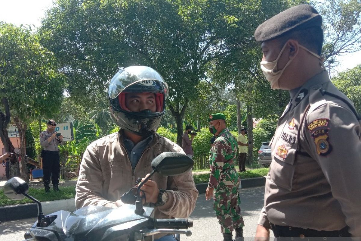 Masuk Banda Aceh wajib pakai masker
