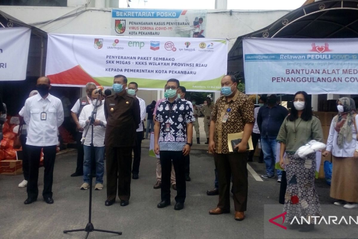 Selama PSBB, Pekanbaru terima sekitar 14 ton beras dari donatur