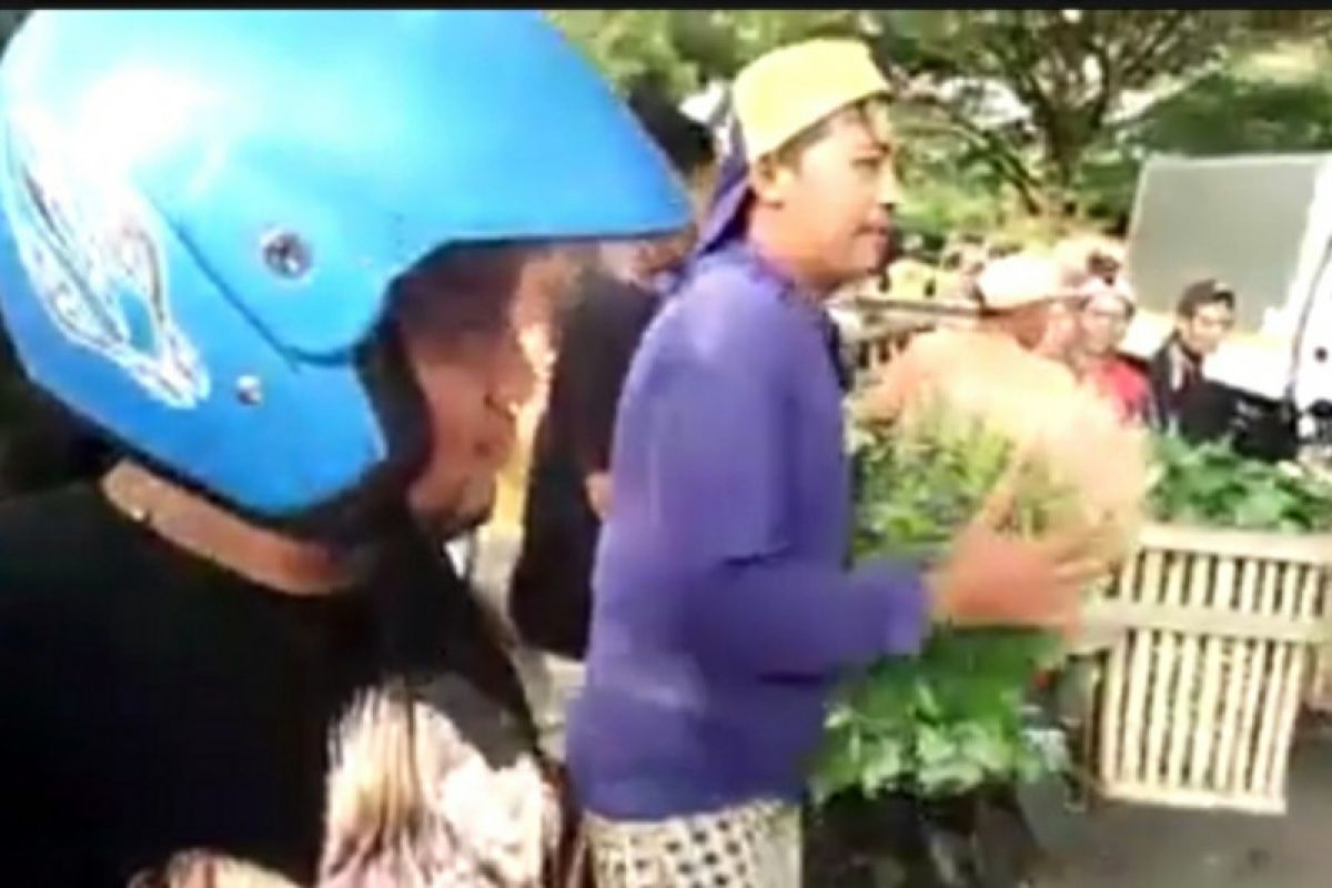 Viral, pedagang sayur di Malang buang dagangan ke sungai