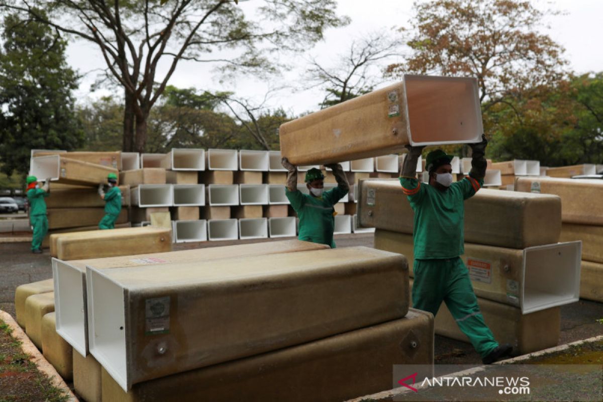 Brazil cetak rekor kematian akibat COVID-19