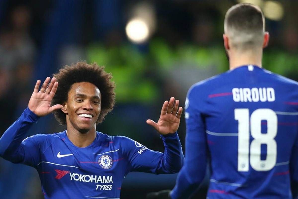 Lampard ingin Giroud dan Willian perpanjang kontrak di Chelsea