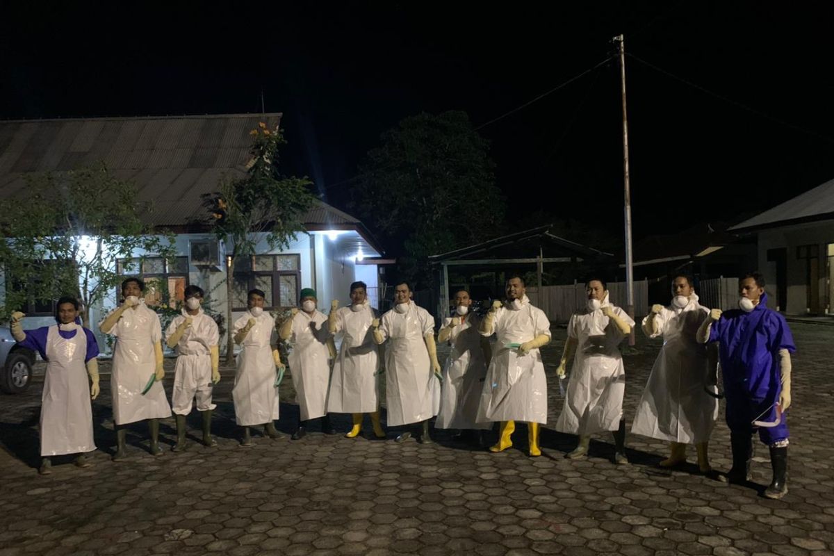 Alumni IPDN Kota  Tarakan jadi relawan pemakaman PDP COVID-19