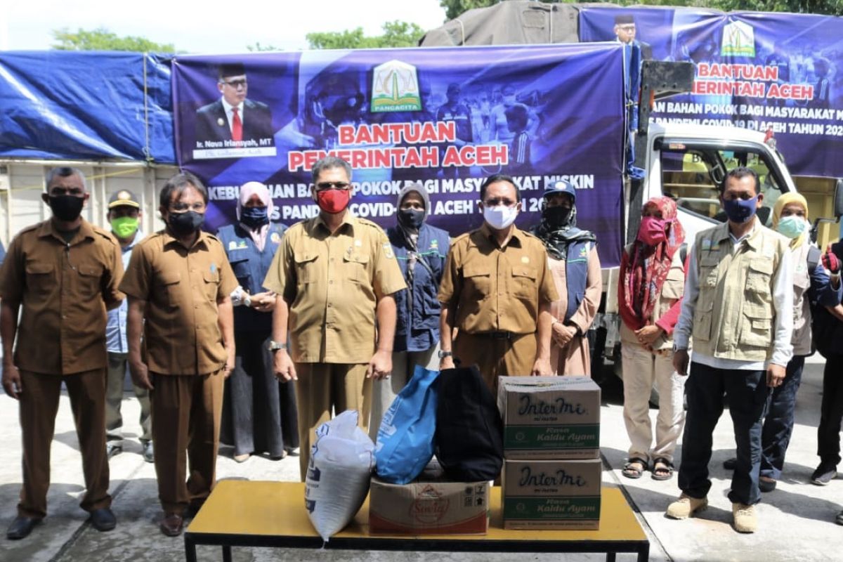 Aceh salurkan 3.229 paket sembako bagi warga terdampak COVID-19