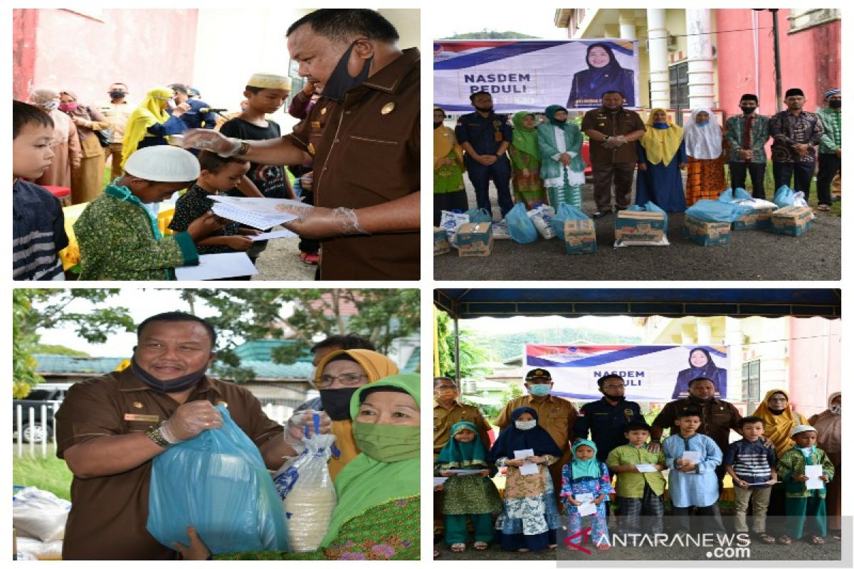 IPS Sibolga bagikan sembako dan santuni anak yatim