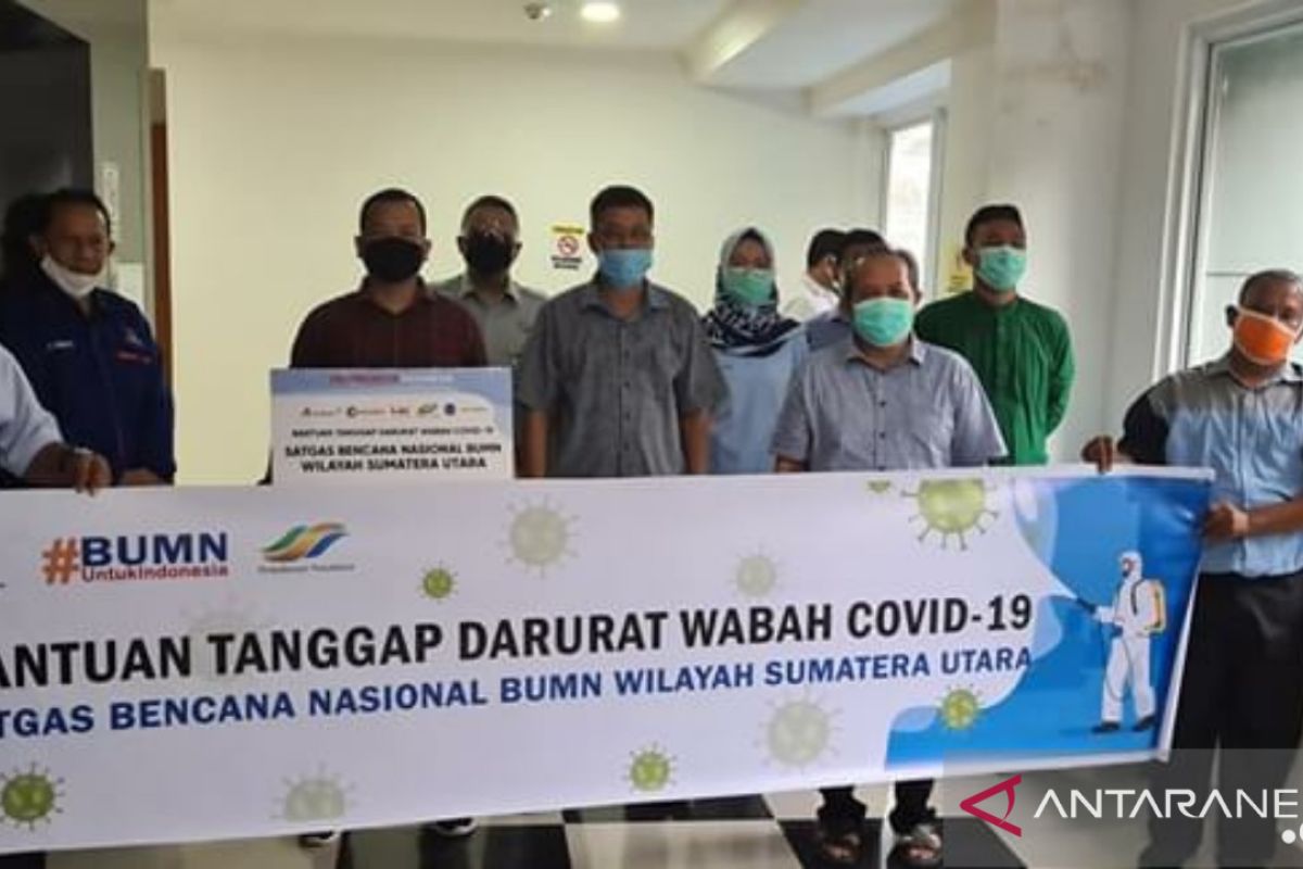 Gugus Tugas Labuhanbatu terima bantuan APD dari BUMN dan Partai Nasdem