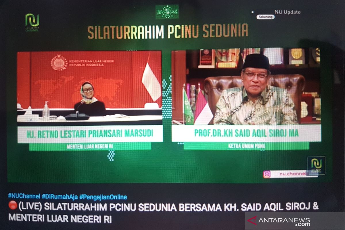 Menlu: NU berperan penting dukung upaya lawan COVID-19