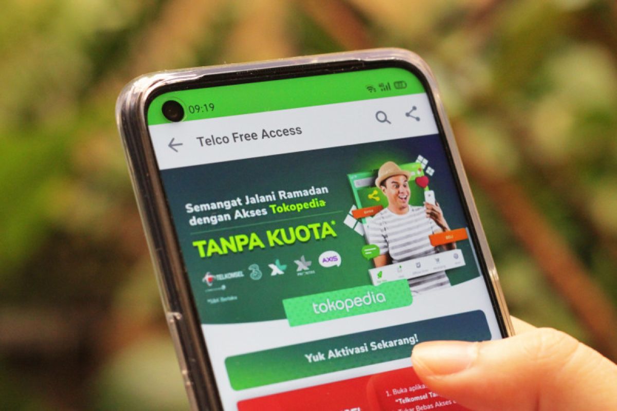 Akses aplikasi Tokopedia dan Shopee bebas kuota untuk beberapa kartu seluler