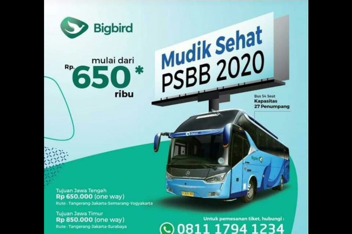 Ini klarifikasi Polda Metro terkait program "Mudik Sehat PSBB 2020 Big Bird"