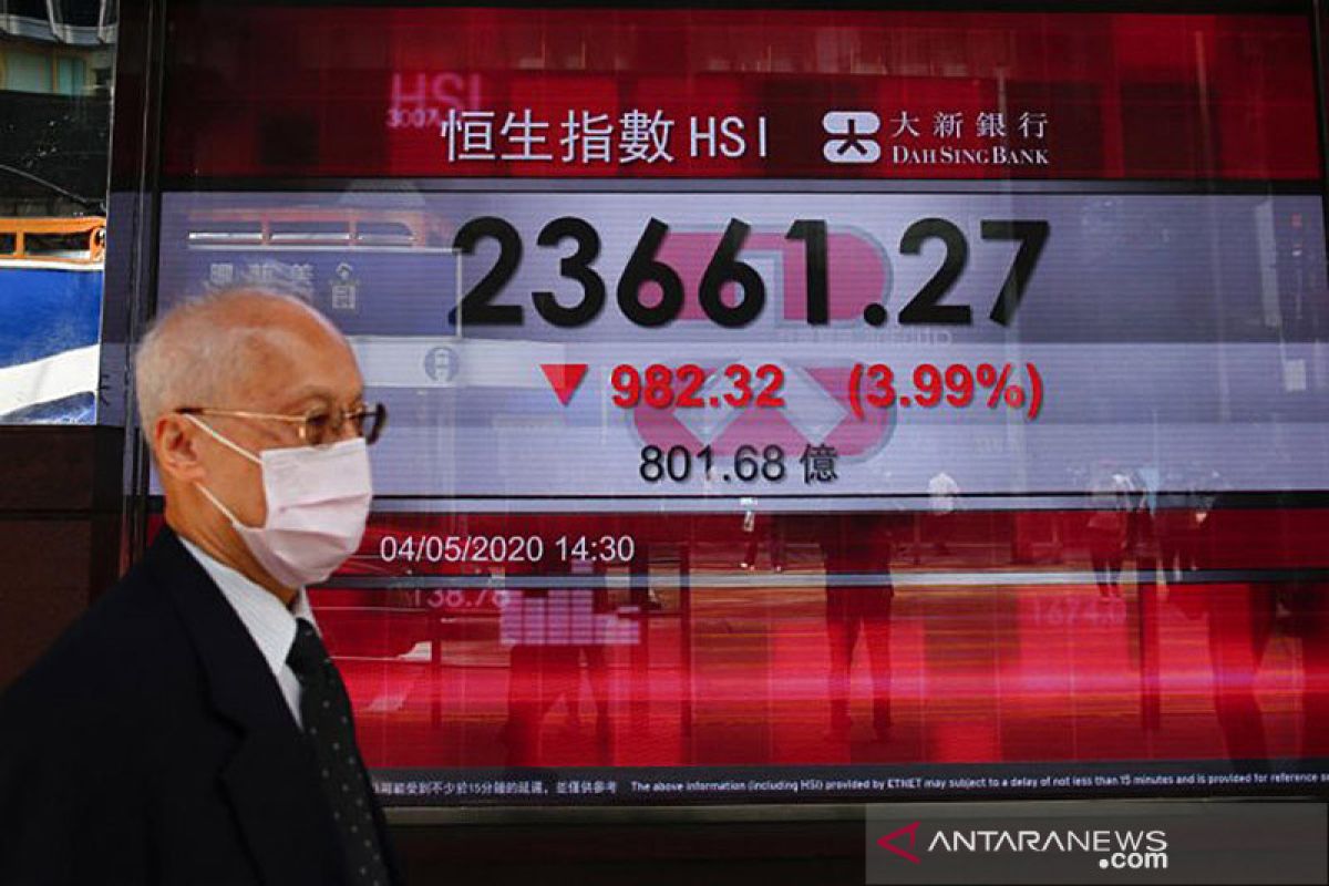 Saham Hong Kong ditutup rugi, ikuti bursa China daratan