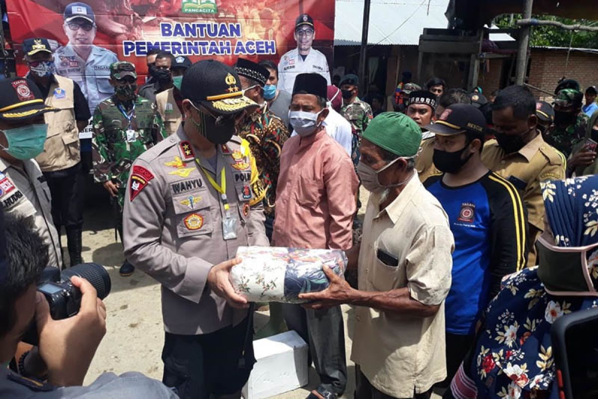 Kapolda tinjau lokasi banjir Aceh Tamiang