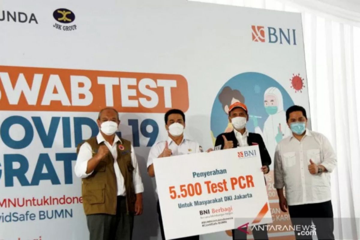 Bendung sebaran COVID-19, BNI gelar 30.000 tes swab gratis