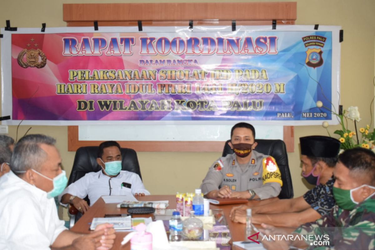 Polres Palu gelar Rakor pengamanan Hari Raya Idul Fitri 2020