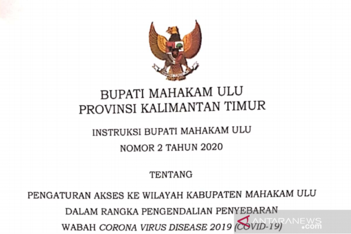 Mahulu berlakukan buka-tutup pergerakan orang cegah COVID-19