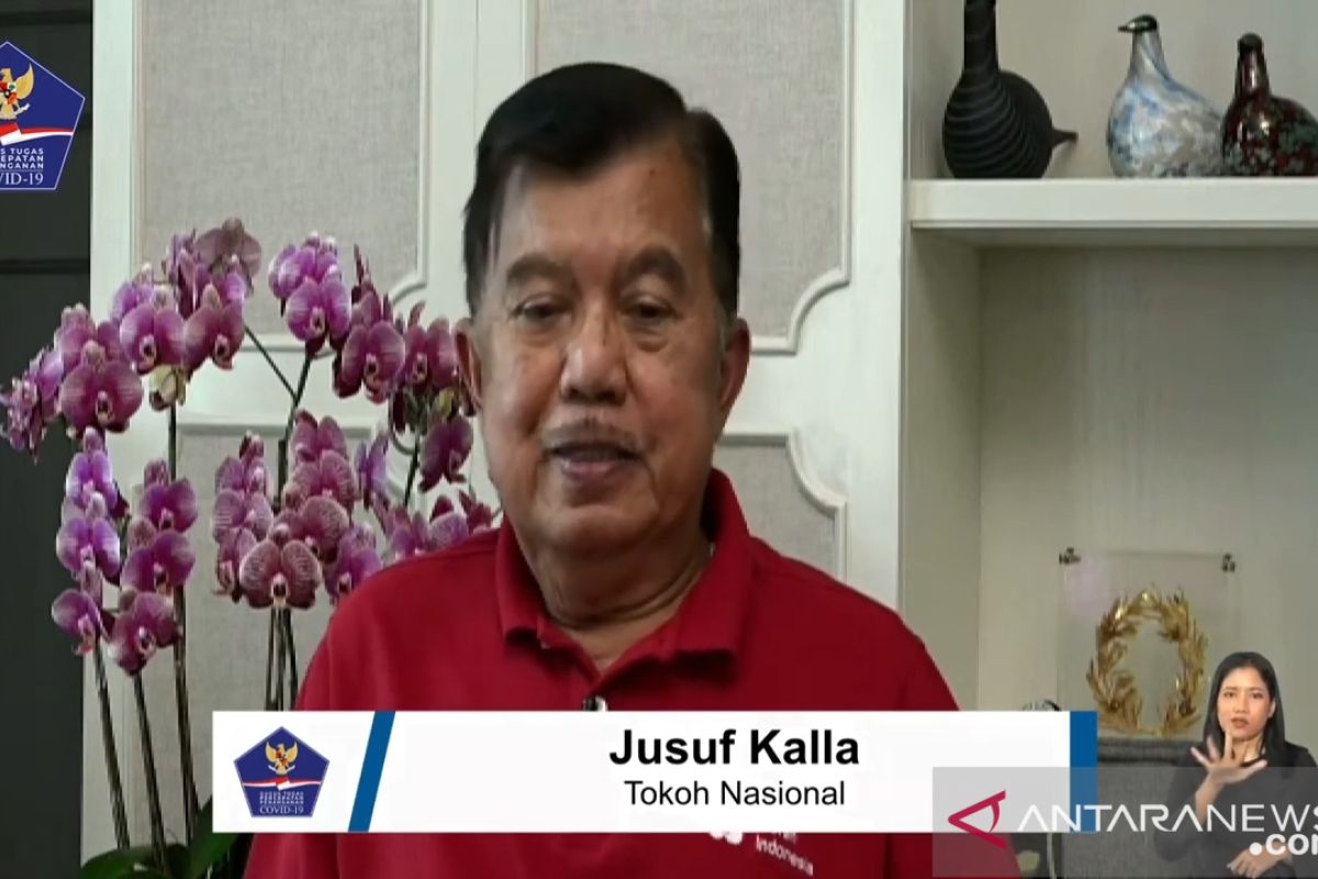 Jusuf Kalla: Indonesia harus bersatu melawan COVID-19
