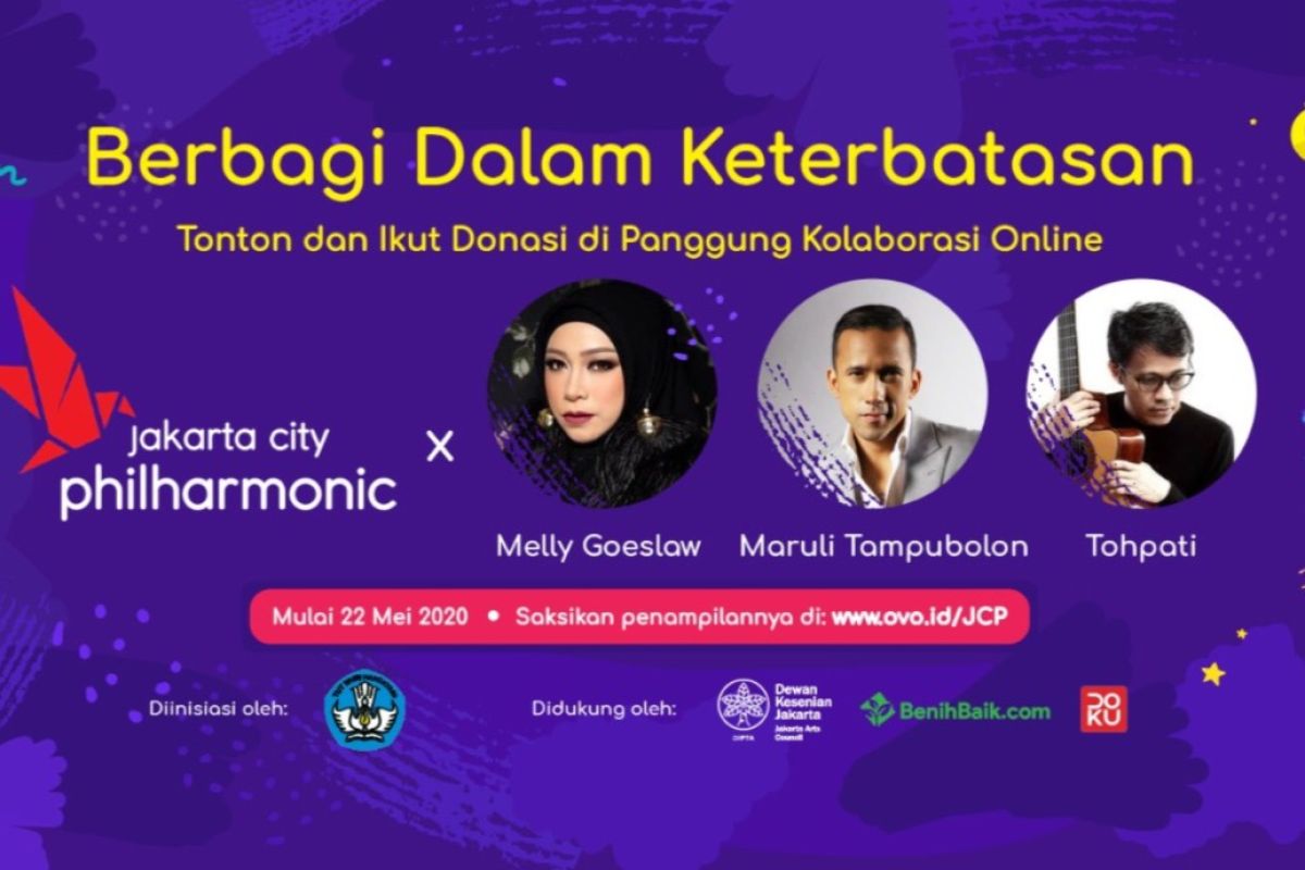 Konser orkestra "Berbagi dalam Keterbatasan" untuk membantu seniman tradisional