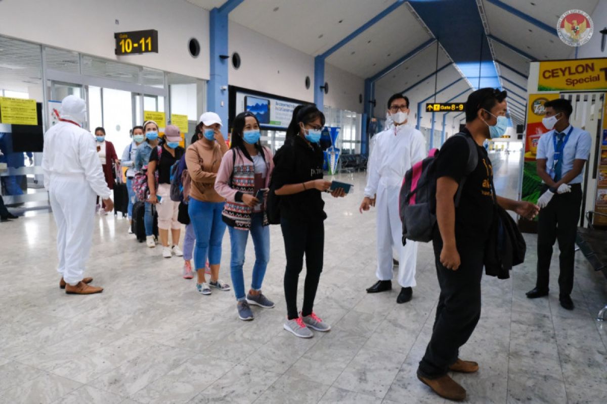 Jelang Lebaran, KBRI Colombo pulangkan 211 WNI ke Tanah Air