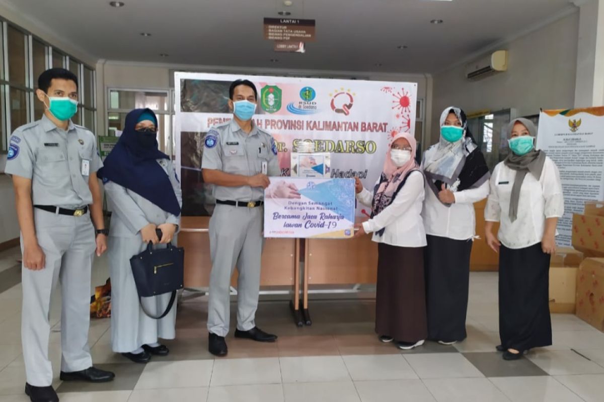 Jasa Raharja Kalbar berikan bantuan masker ke RSUD Soedarso