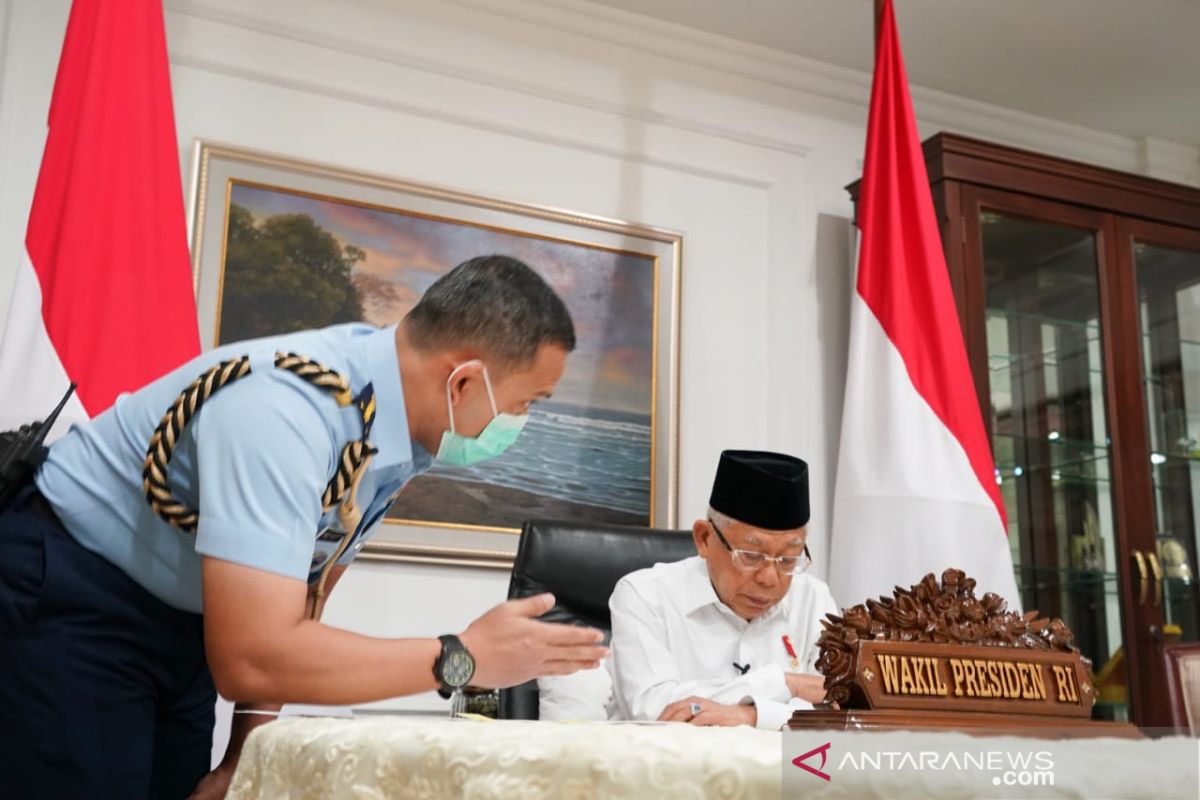 Wapres Ma'ruf berharap Indonesia-Singapura dorong stabilitas ekonomi global