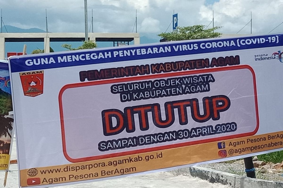 Pemkab Agam Sumbar tetap tutup objek wisata saat libur Lebaran