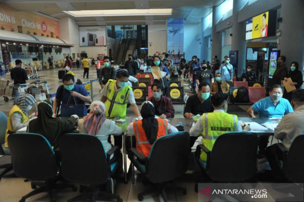 Sejak 10 Mei 2020, penumpang Bandara SMB II Palembang rata-rata 234 orang per hari