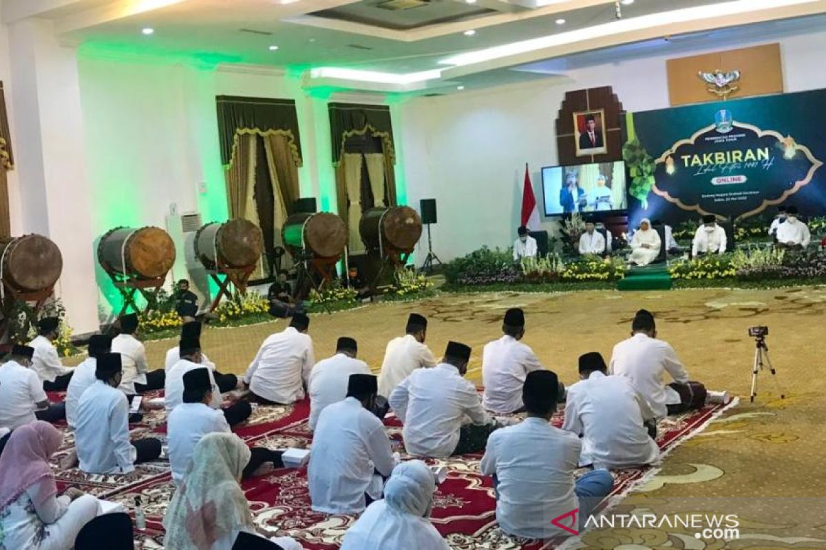 Gubernur Khofifah pimpin takbiran daring sambut Idul Fitri 1441 Hijriah