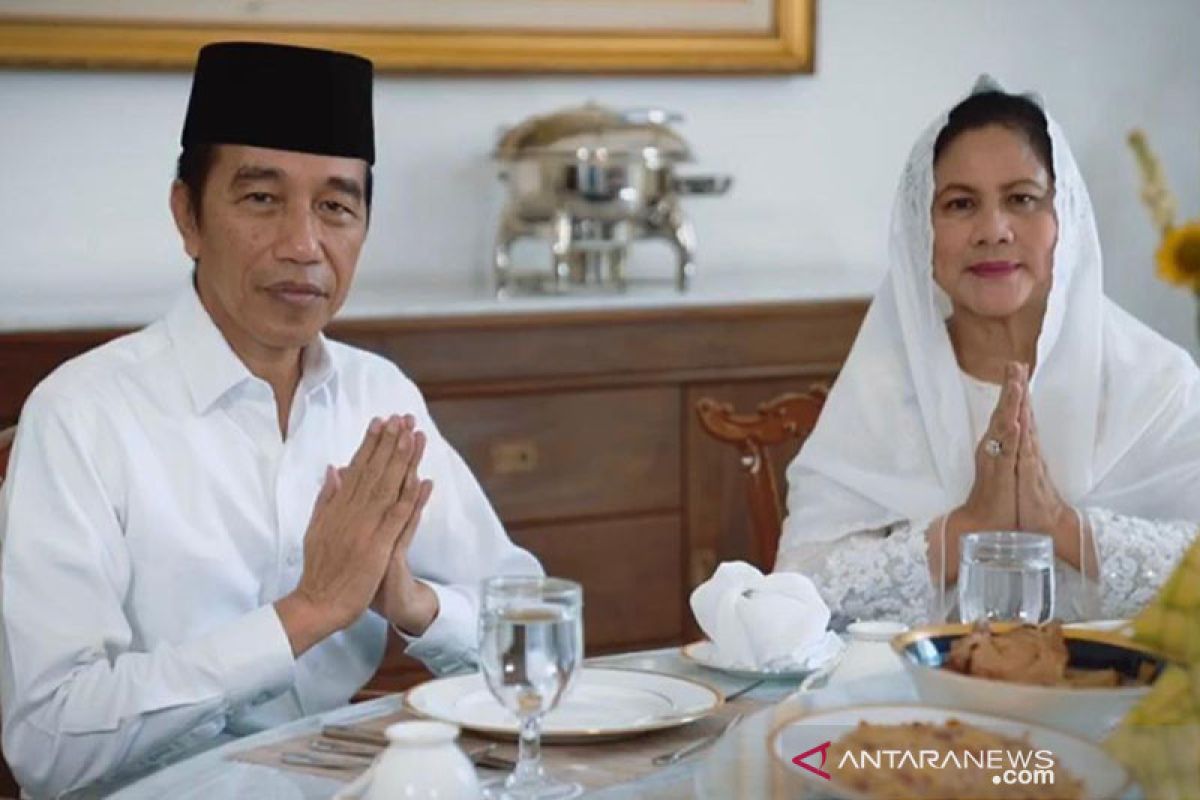 Presiden Jokowi dan Ibu Negara ucapkan selamat Idul Fitri 1441 H