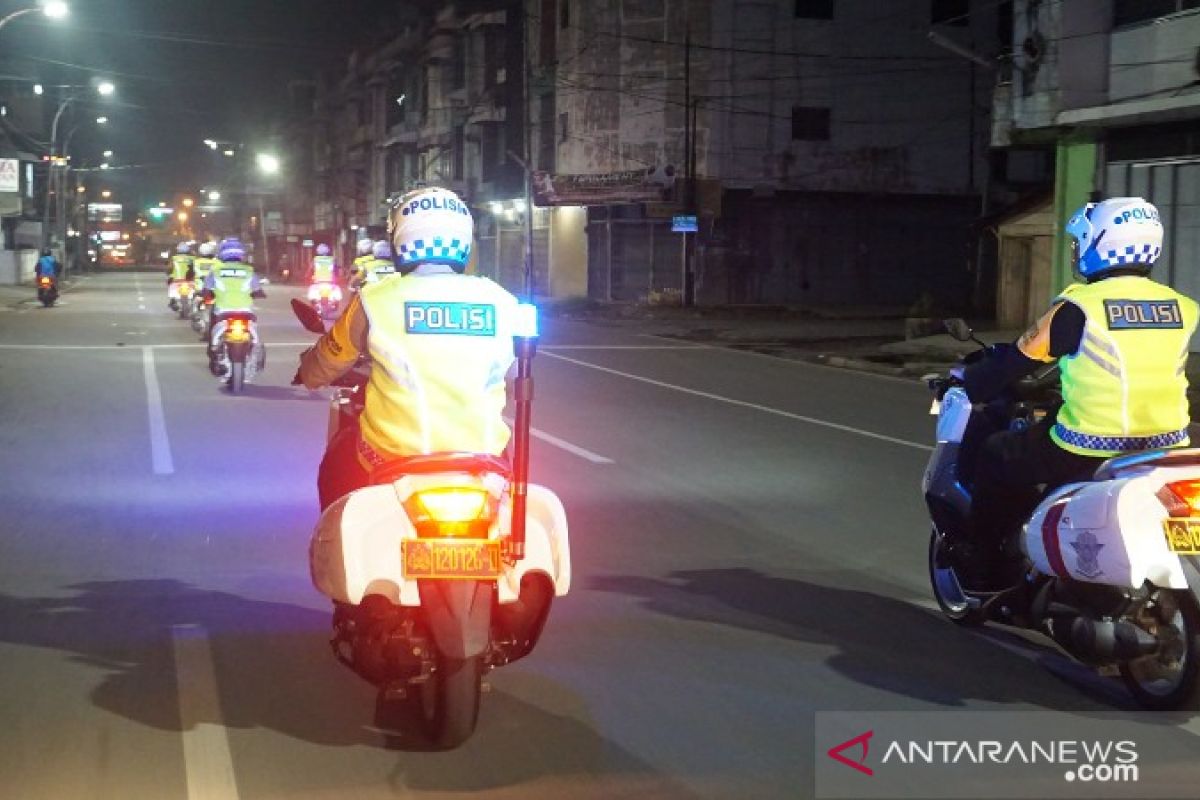 Cegah takbir keliling di Medan, Polisi gelar patroli skala besar