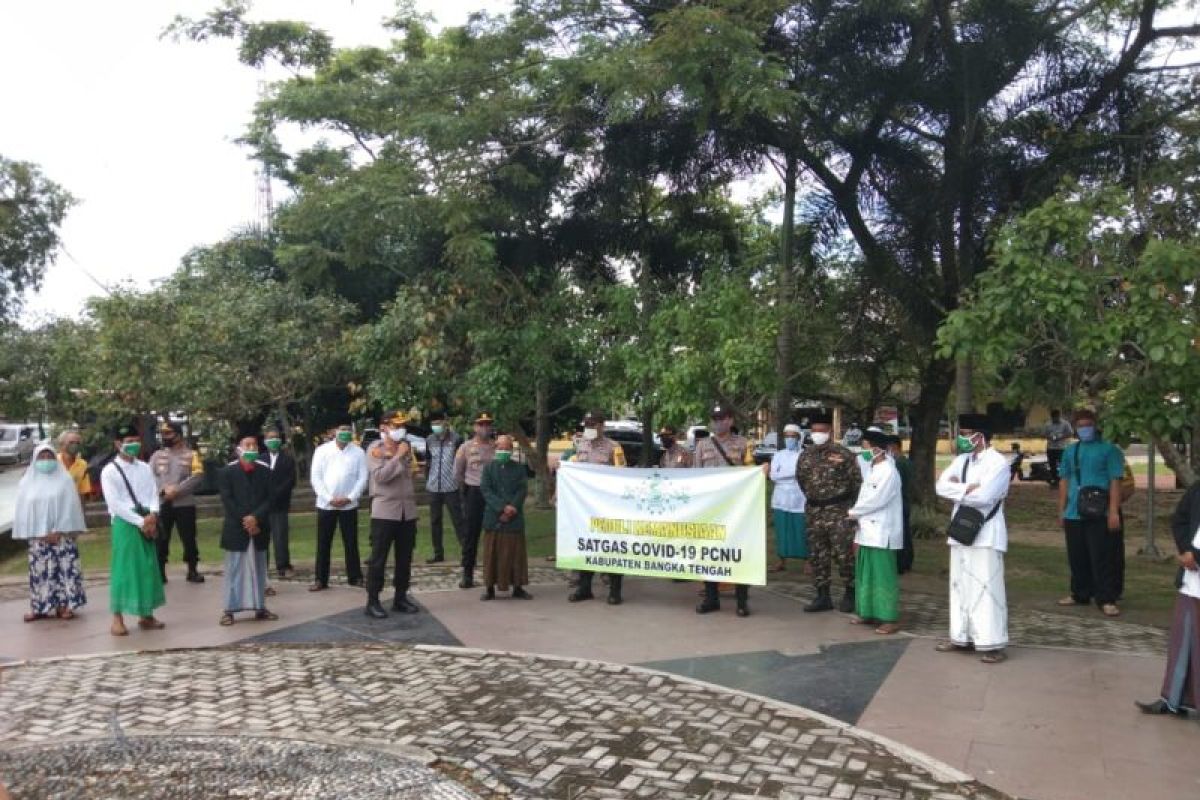 NU Bangka Tengah bagikan 1.000 paket sembako