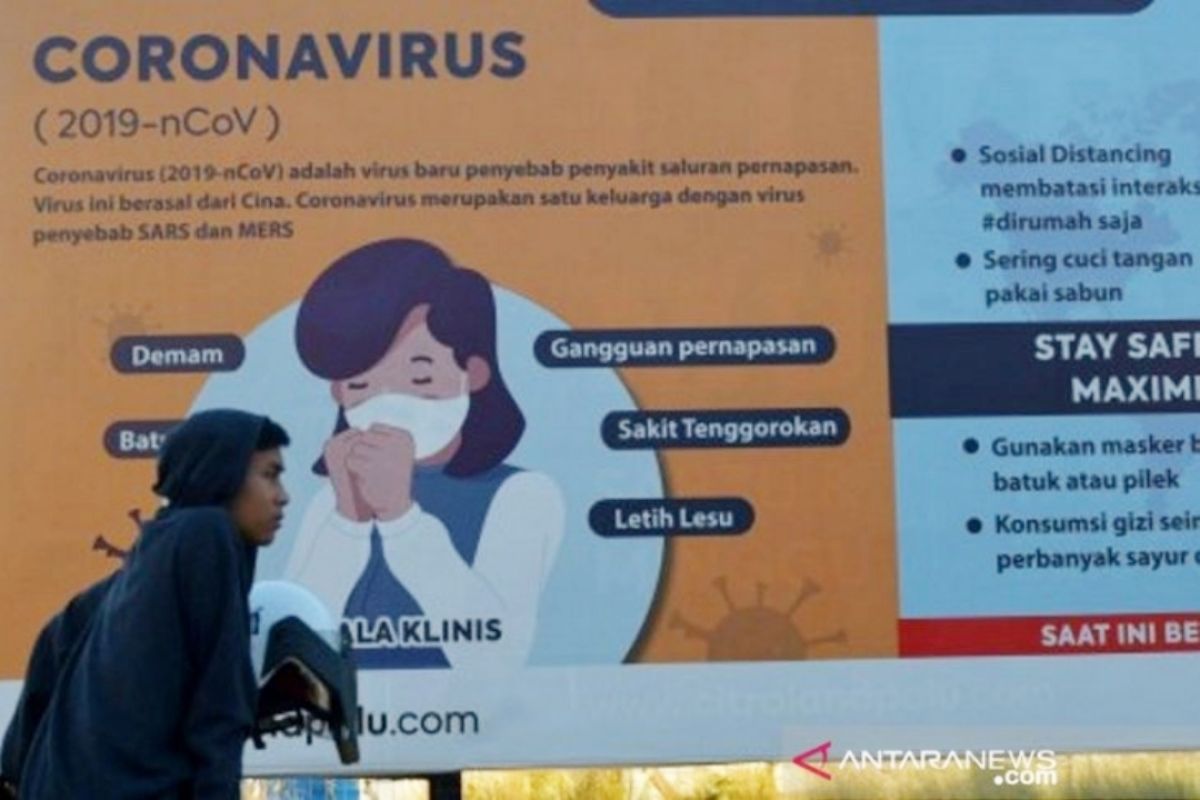 COVID-19 telah menginfeksi 120 orang di Sulawesi Tengah