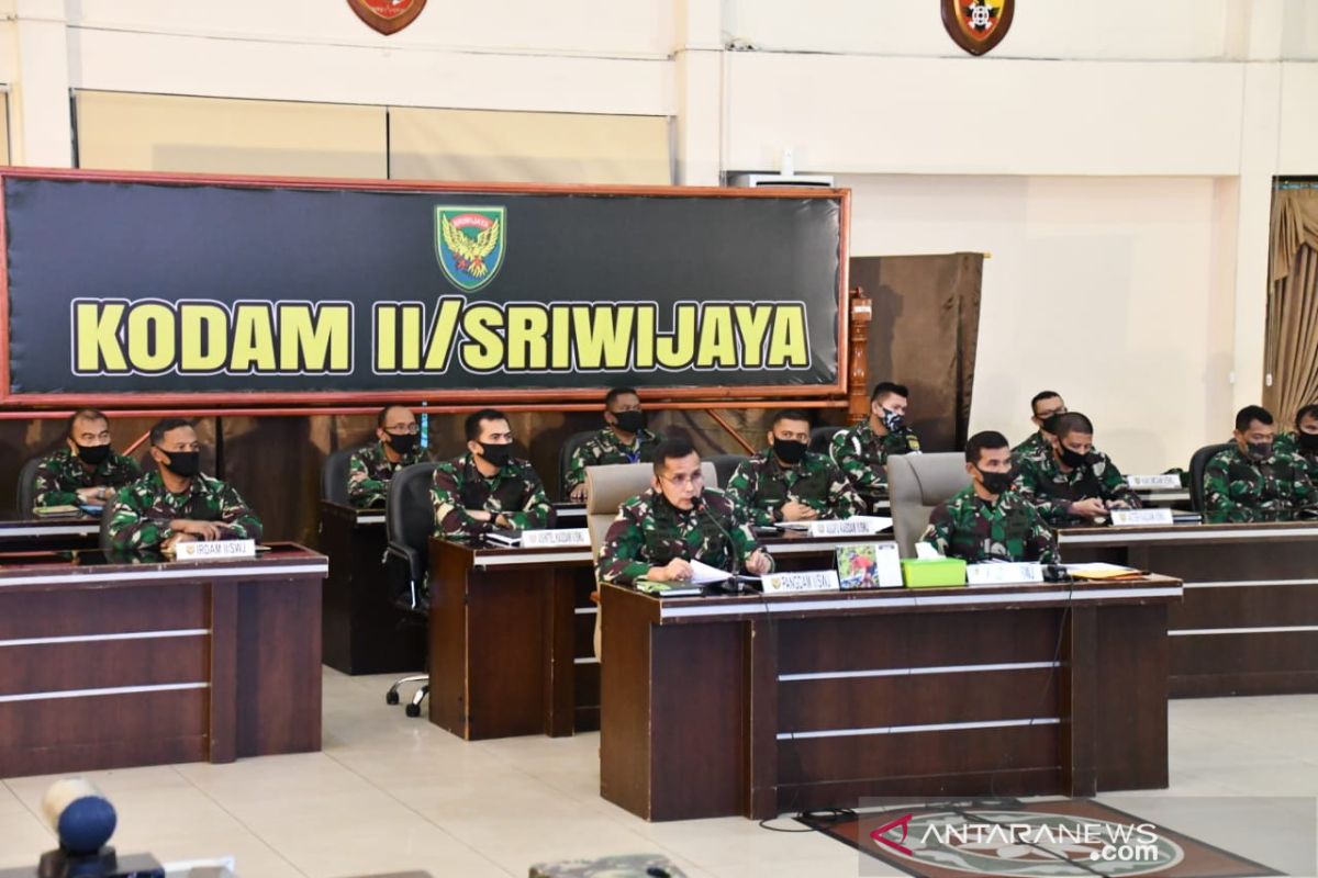 Prajurit Kodam II Sriwijaya perketat penjagaan pos PSBB