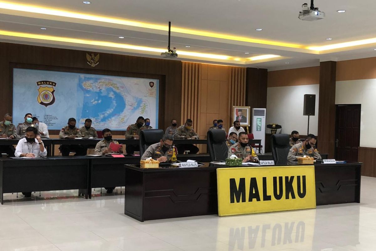Kapolda Maluku koordinasi pengamanan malam takbiran-Shalat Idul Fitri 1441 H