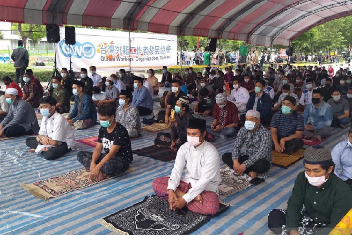 PCINU-GWO Taiwan gelar shalat Id, WNI membeludak terkendali