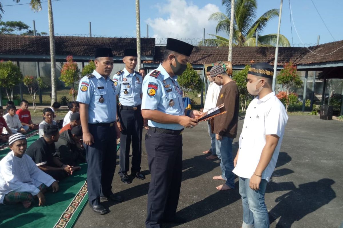 82 WBP di Lapas Tanjung Pandan terima remisi khusus Idul Fitri