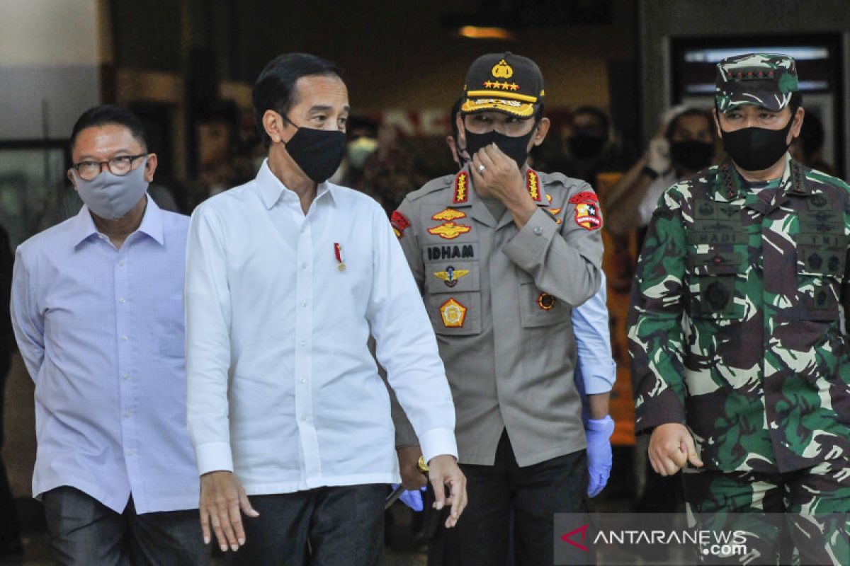 Presiden Jokowi: Kita ingin TNI-Polri ada di setiap keramaian