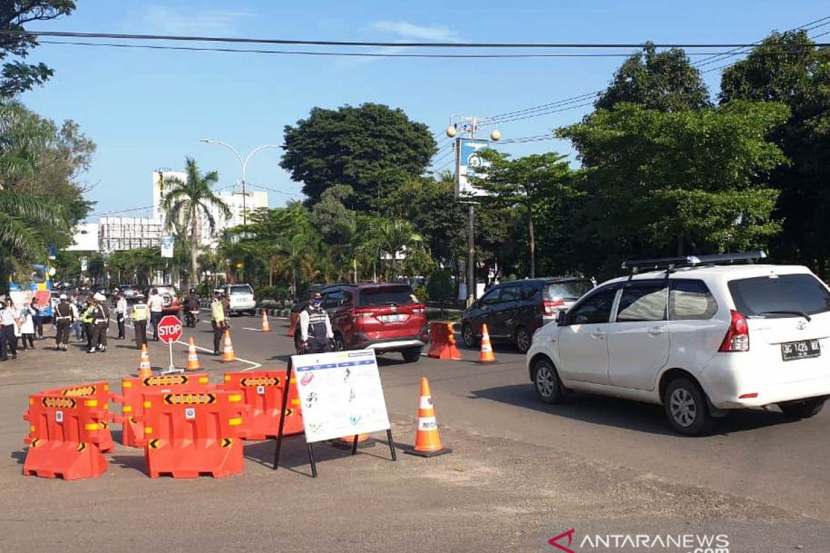 Pelanggar PSBB di Kota Palembang masih diberi keringanan