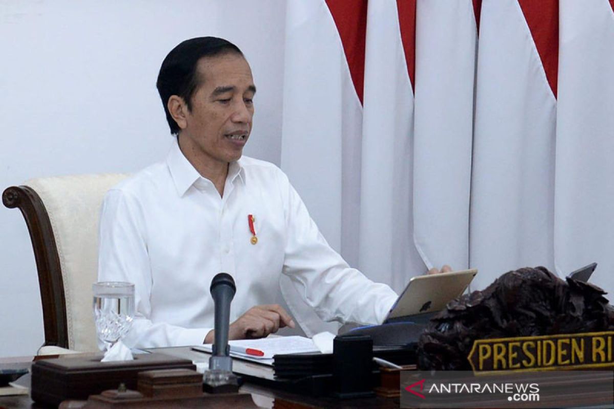 Presiden Jokowi pimpin upacara peringatan Hari Lahir Pancasila secara virtual
