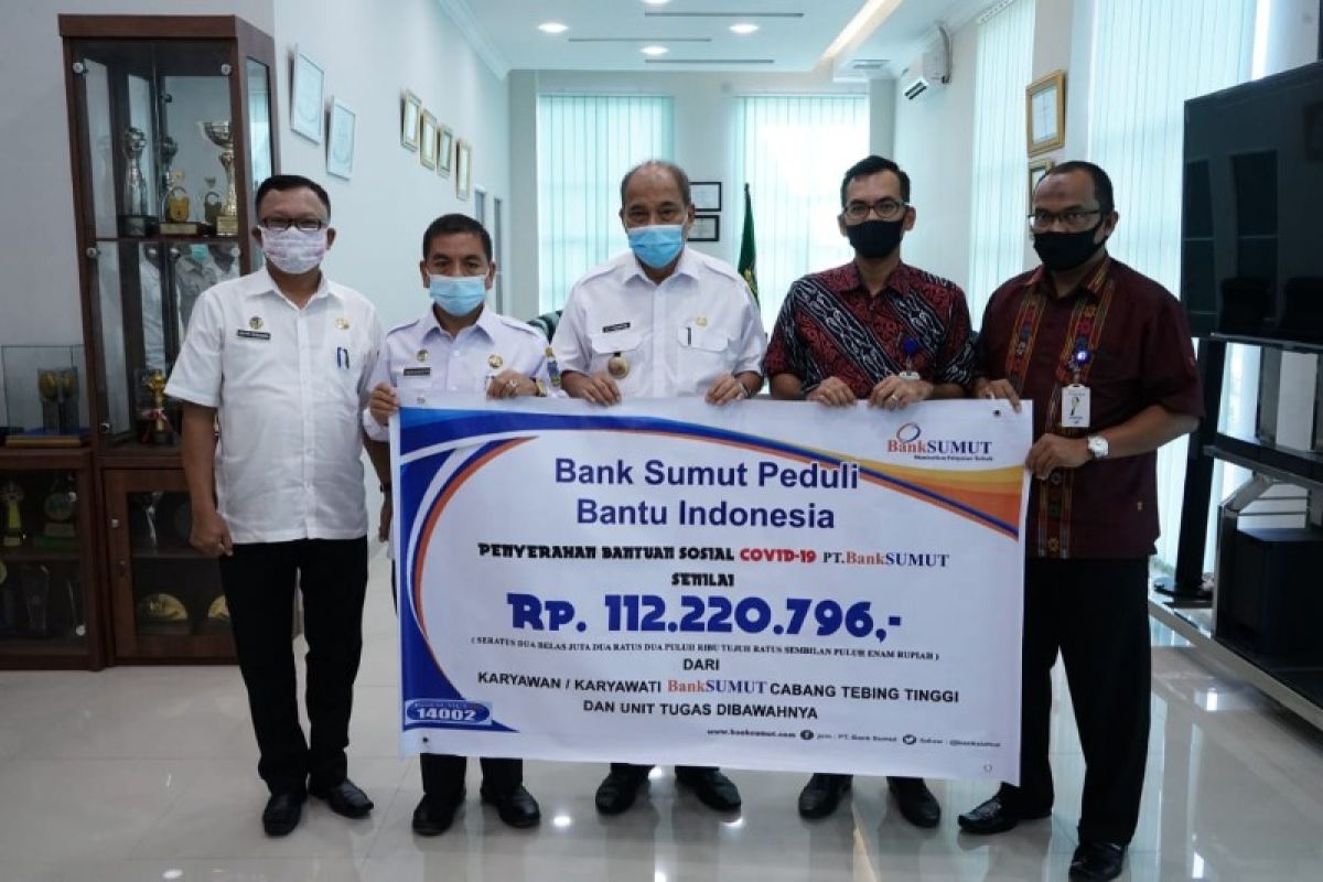 Pemkot Tebing Tinggi terima bantuan dari Bank Sumut