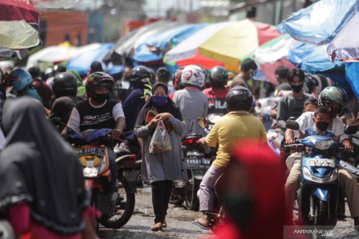 Kluster Pasar Besar Palangka Raya sebanyak 27 kasus, diantaranya ada anak-anak